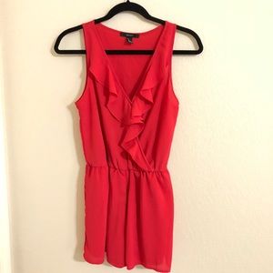 Forever21 red romper size S